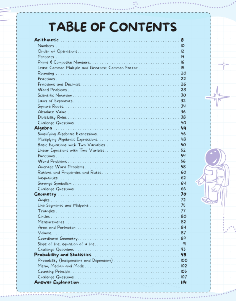 Math Practice Workbook For Grades 6-8 Math Practice Workbook For Grades 6-8