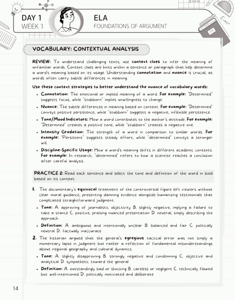 Kids Summer Academy By Argoprep: Grade 11-12