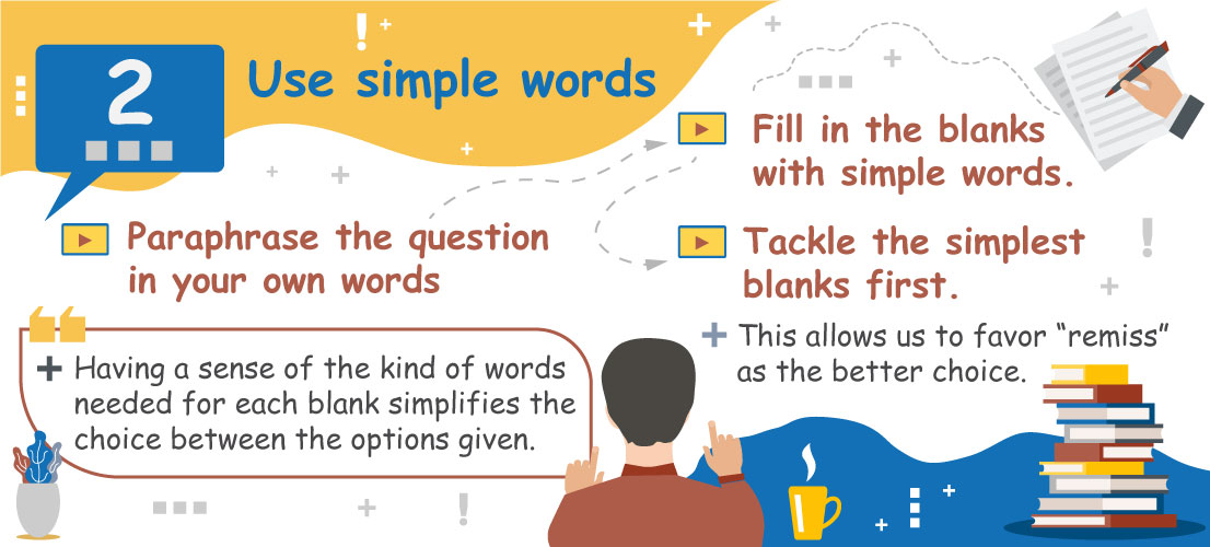 Gre prep strategy use simple words
