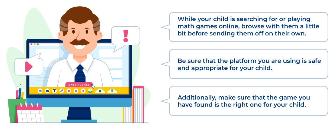 Online math games are available anywhere