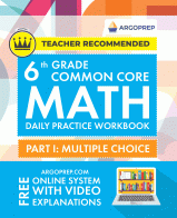 6th Grade CCSS Math MC Workbook cover image