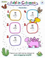 Dino Double-Digit Addition - img