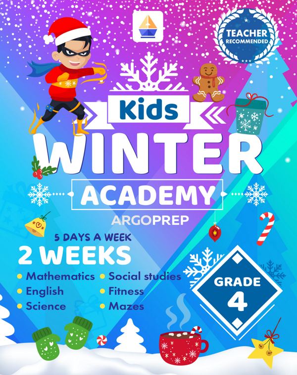Kids Winter Academy by ArgoPrep: Grade 4