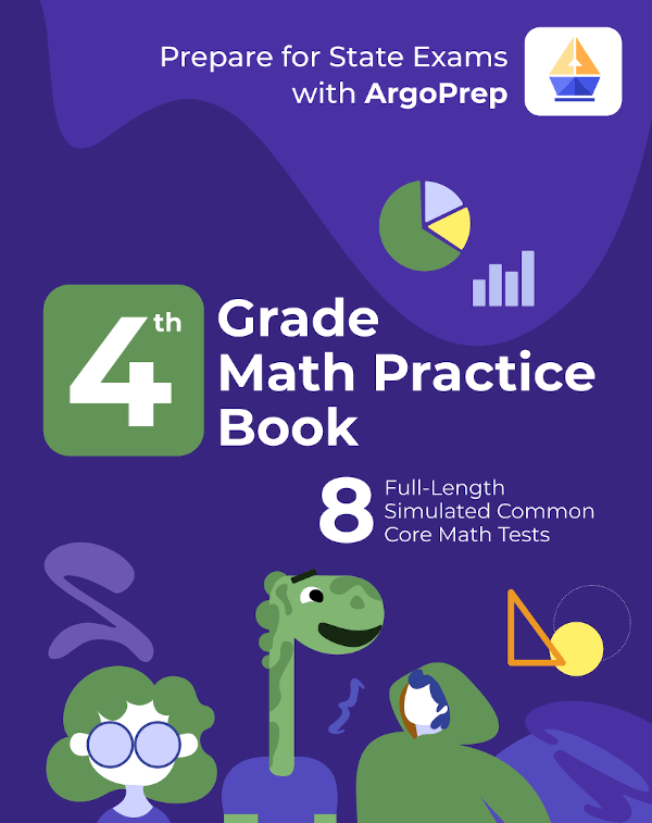 4th Grade Math Practice Book: 8 Full-Length Simulated Common Core Math