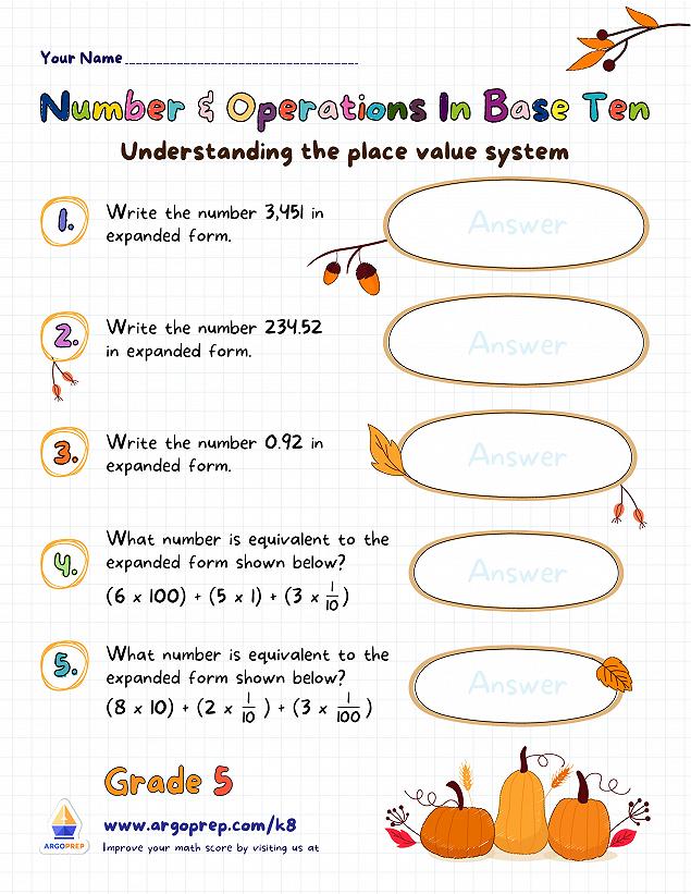 Thankful for Place Value - img