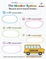 School Days and Rational and Irrational Numbers - img