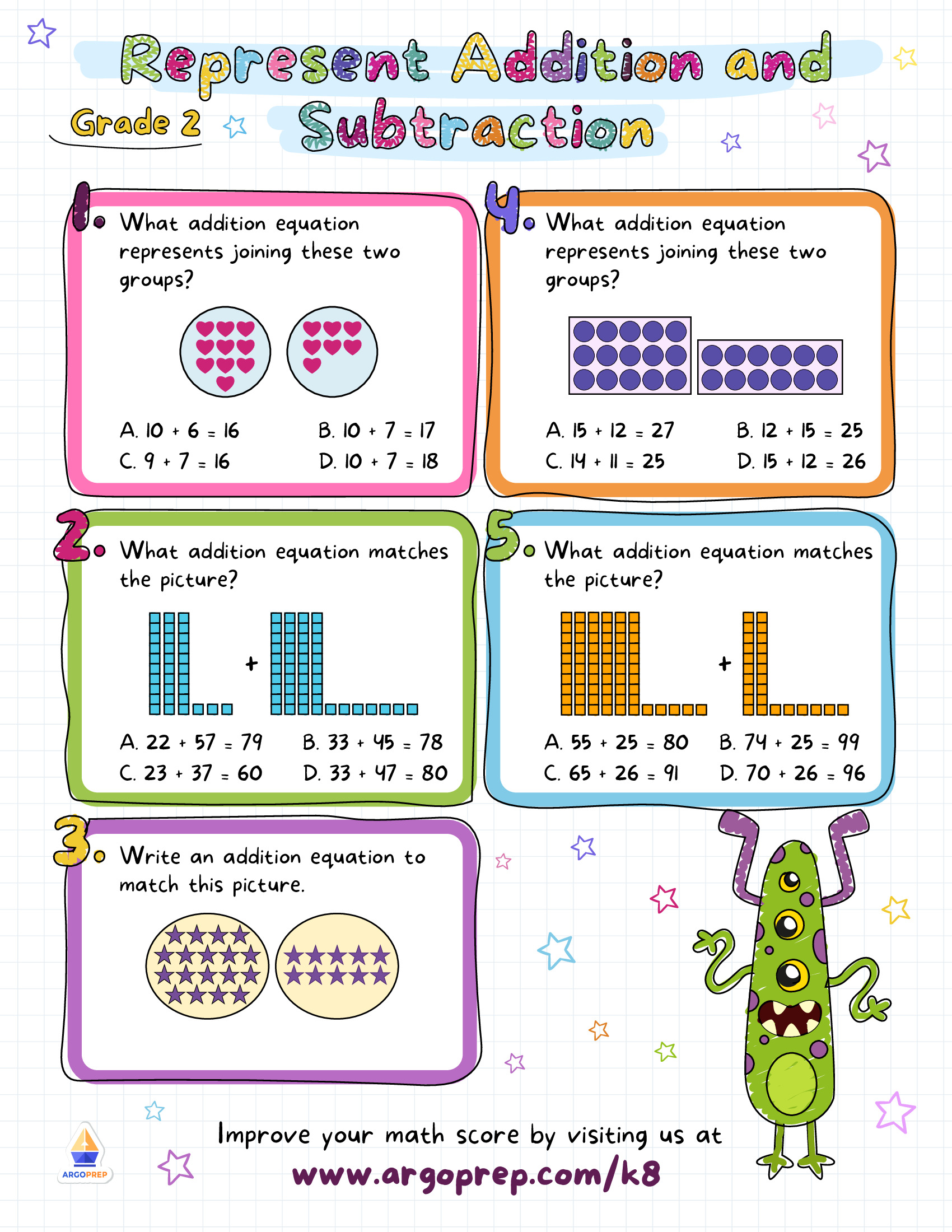 Addition Representation - ArgoPrep