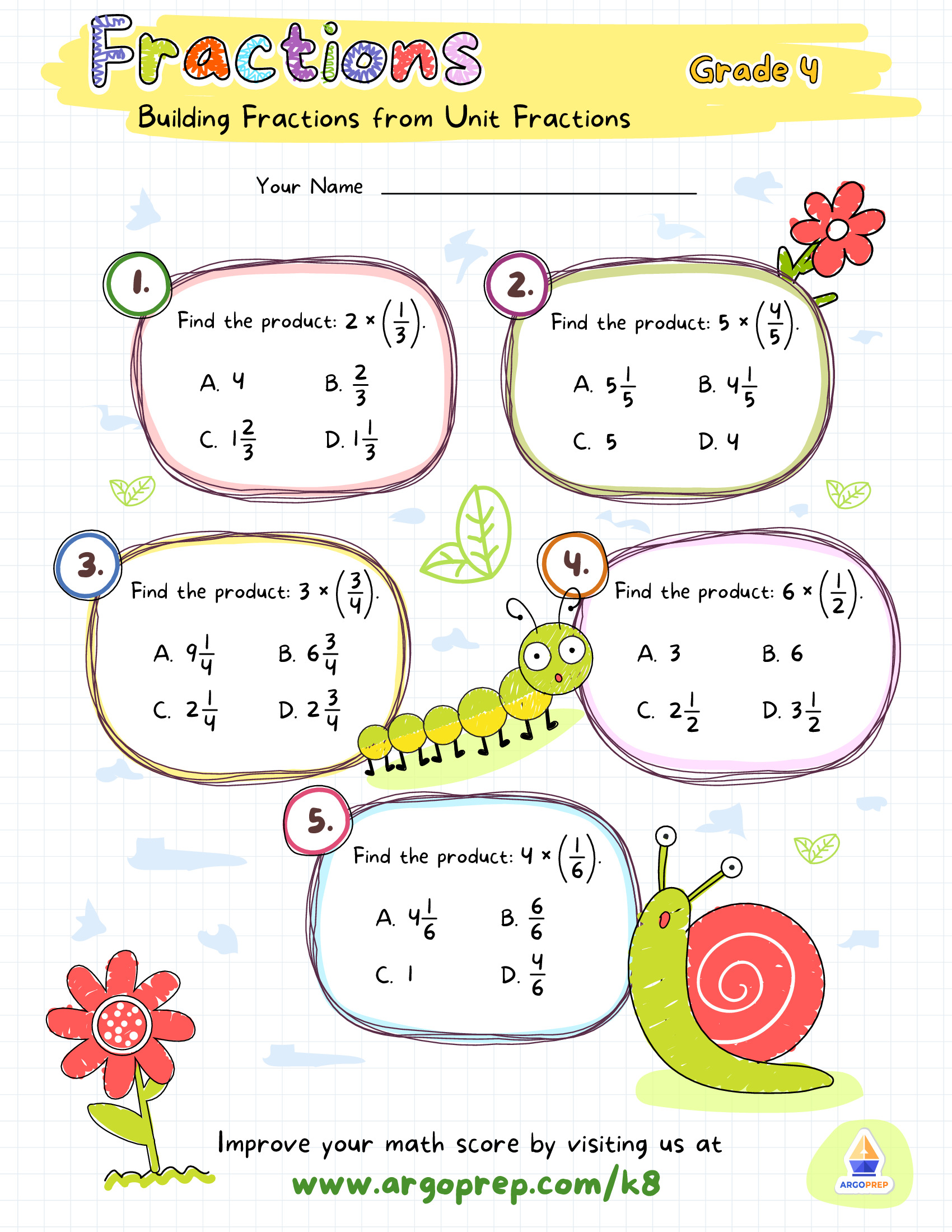 Multiply Unit Fractions (solutions, examples, videos, worksheets, lesson  plans)