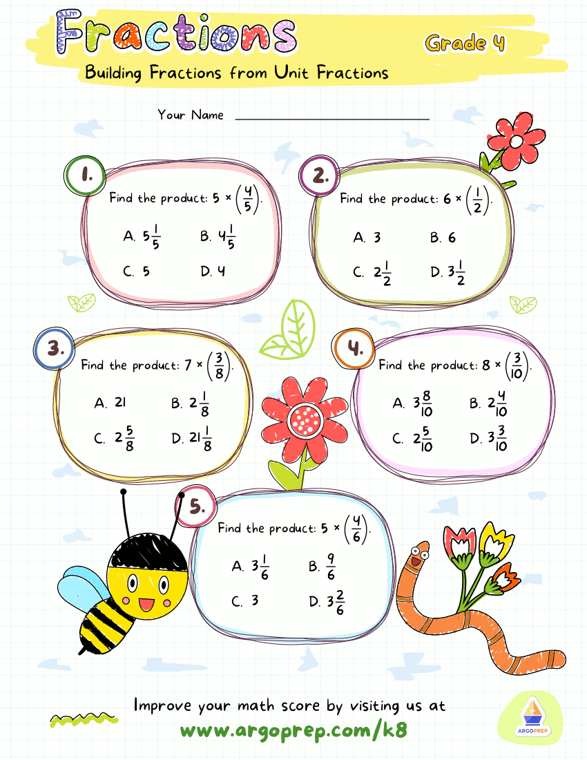 Bee" Careful Multiplying Mixed Numbers! - ArgoPrep Within Multiplying Mixed Numbers Worksheet