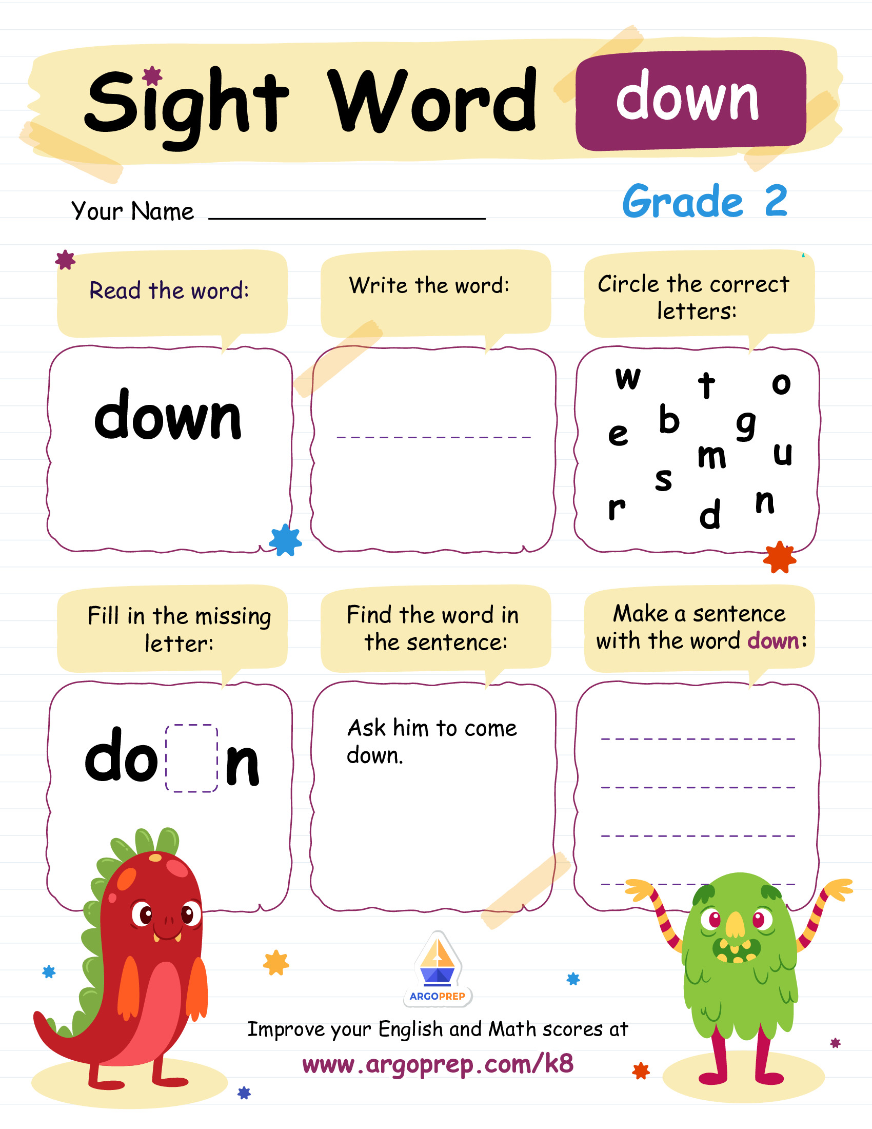 up and down printable worksheet argoprep