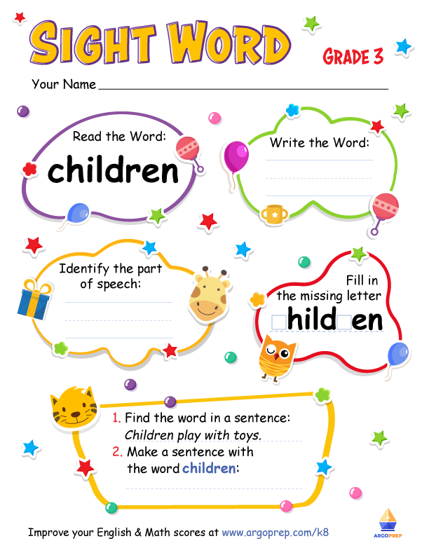 Sight Words - "Children"