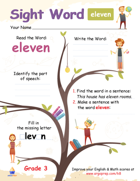 Sight Words - "Eleven"