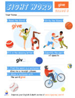 Sight Words - "Give"