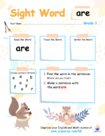 Sight Words - "are"