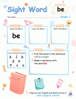 Sight Words - "BE"