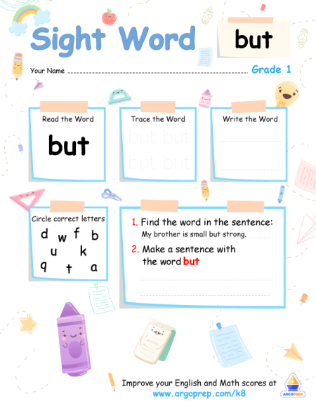 Sight Words - "BUT"