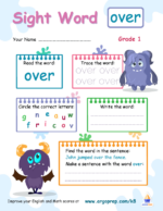 Sight Words -"over"