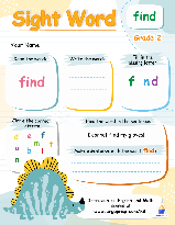 Sight Words - "find"