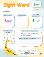 Sight Words - "four"