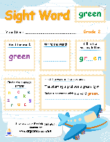Sight Words - "green"