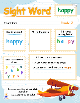 Sight Words - "happy"