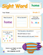 Sight Words - "home"