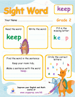 Sight Words - "keep"