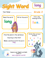 Sight Words - "long"