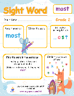 Sight Words - "most"