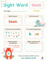 Sight Words - "been"