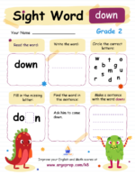 Sight Words - "down"