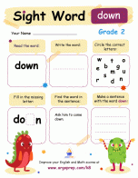 Sight Words - "down"
