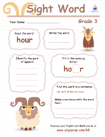 Sight Words - "hour"