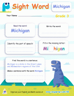 Sight Words - "Michigan"