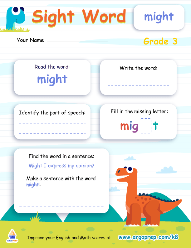 Sight Words - "might"
