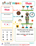 Sight Words- "than"