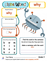 Sight Words- "why"