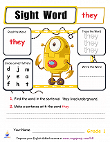 Sight Words - "they"