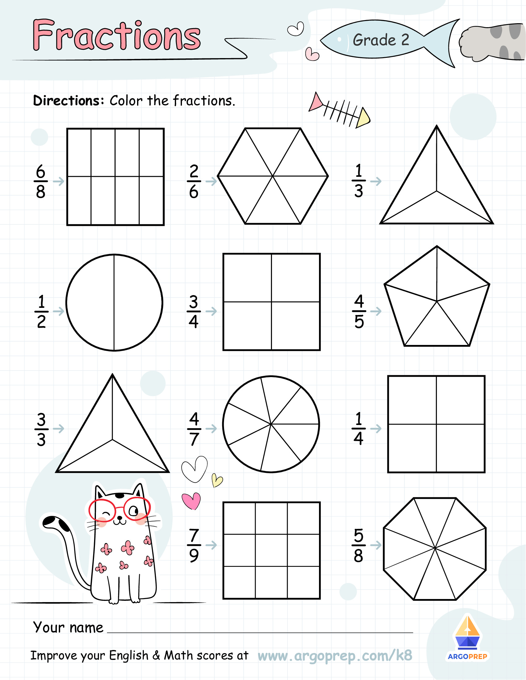 Fishing for Fractions with Feline Fiona - img