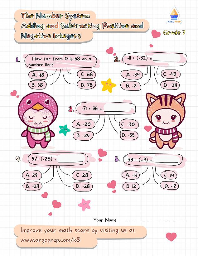 Positives, Negatives, and Number Lines - img