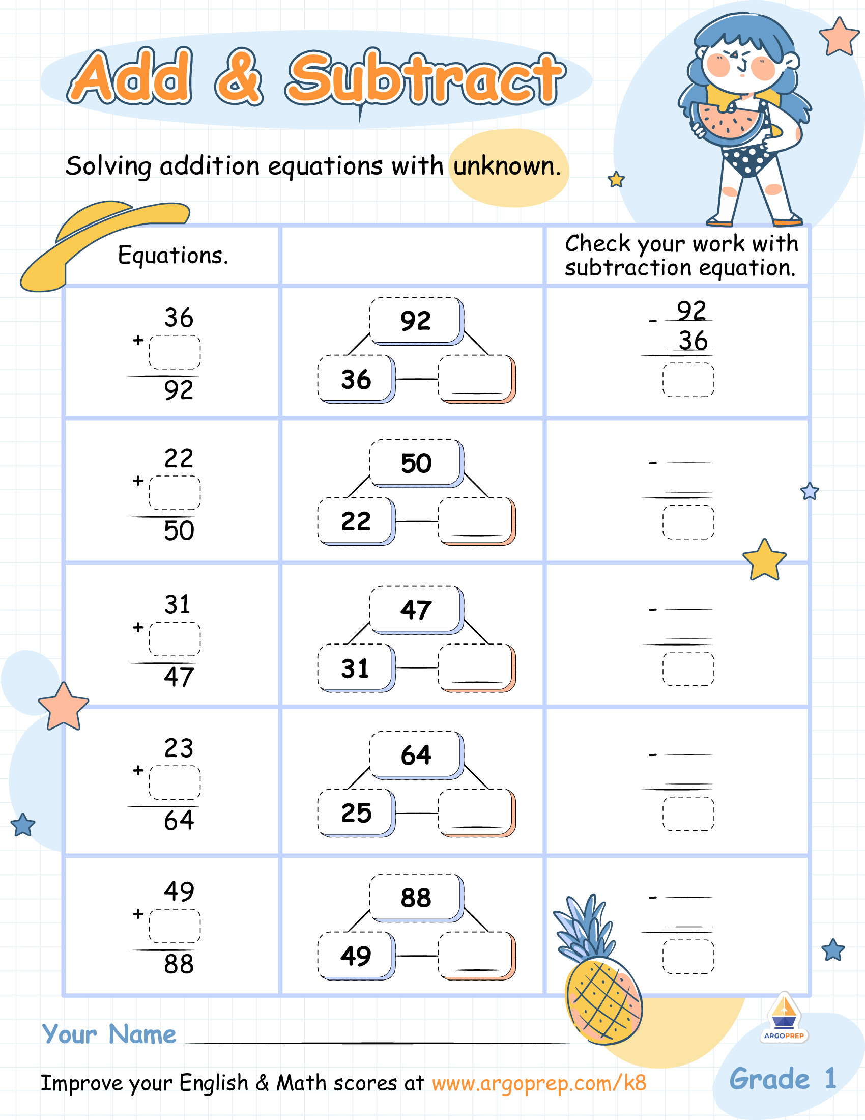 Kit Contemplates Addition and Subtraction Relationships - img