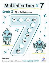 Multiplying by 7 with Ronald and Rory Robot - img