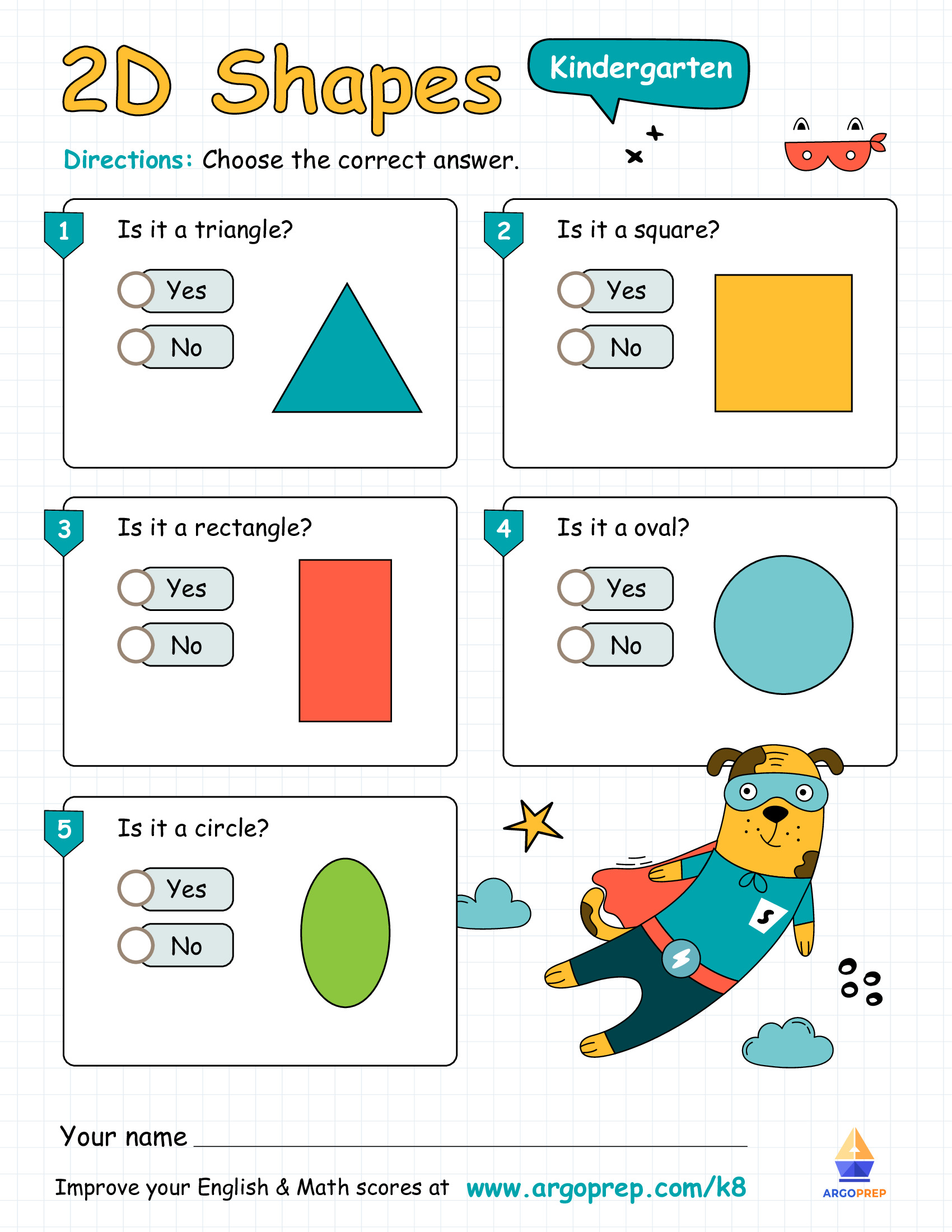 super dog saves the shapes argoprep