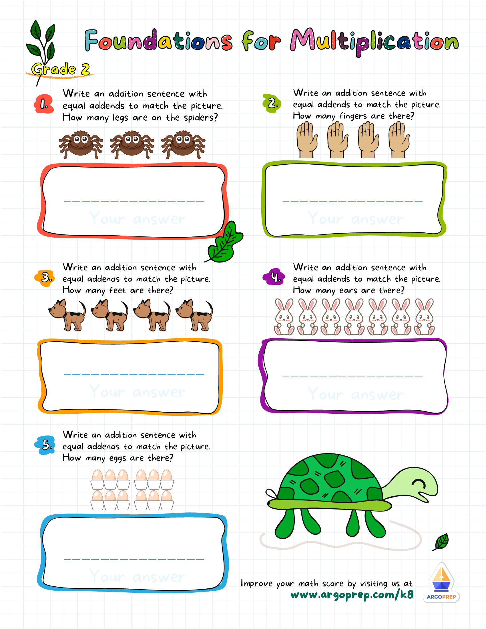 addition equations and arrays argoprep