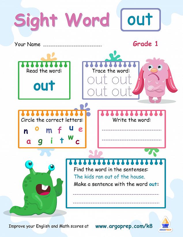 “Out” and About with Sight Words - img