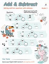 Related Equations with Toucan and Flamingo - img