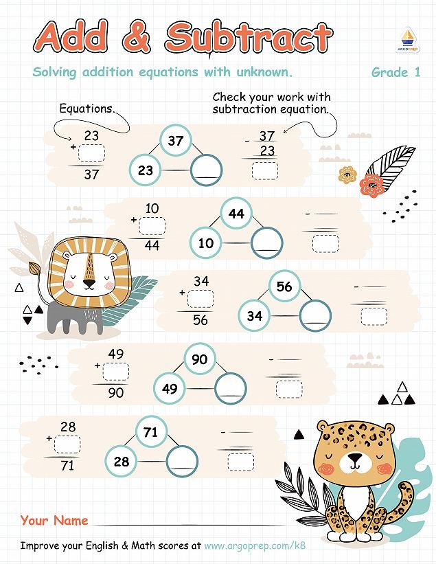 Related Equations with Lion and Cheetah - img