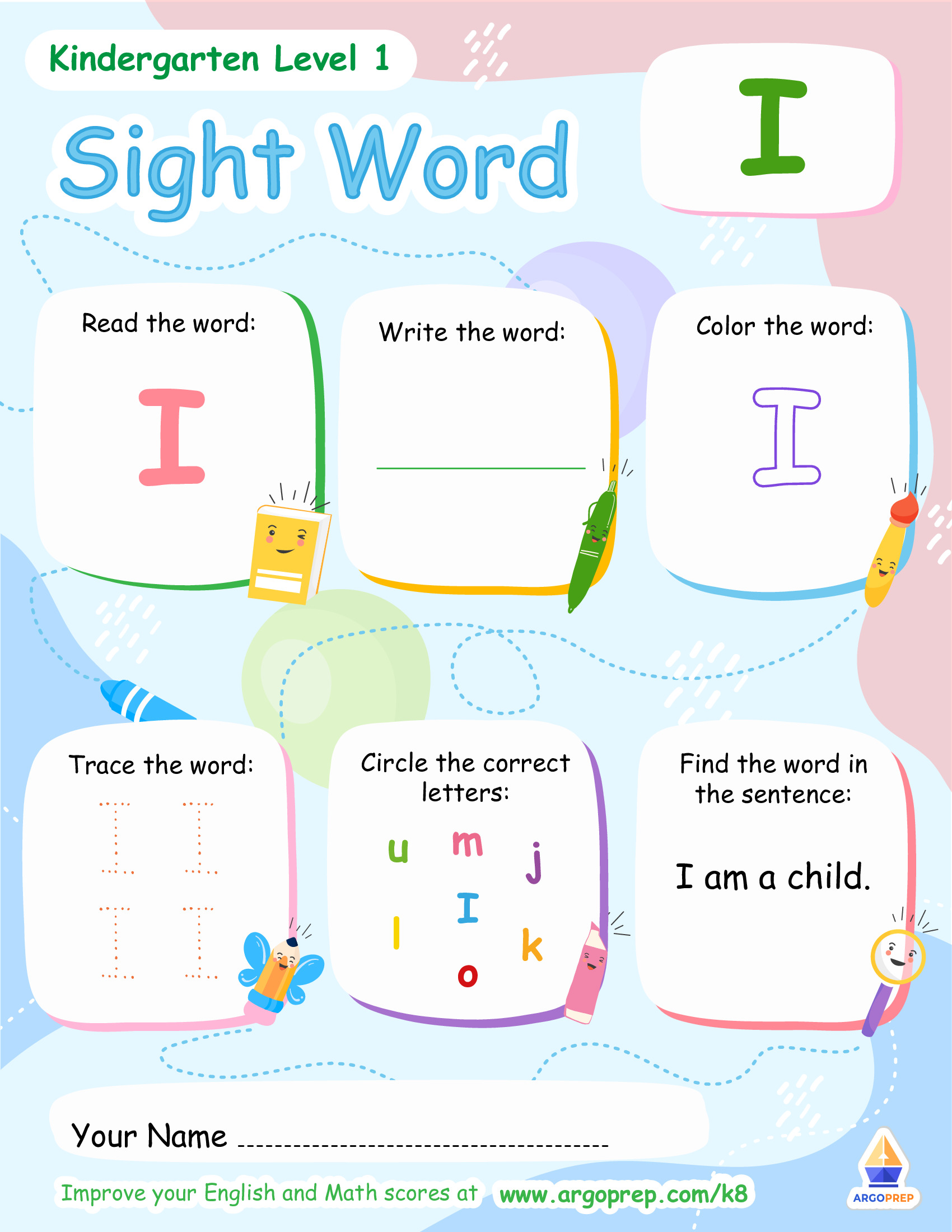 “I” Love Sight Words! - img