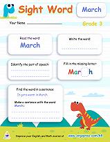 “March” of the Sight Words - img