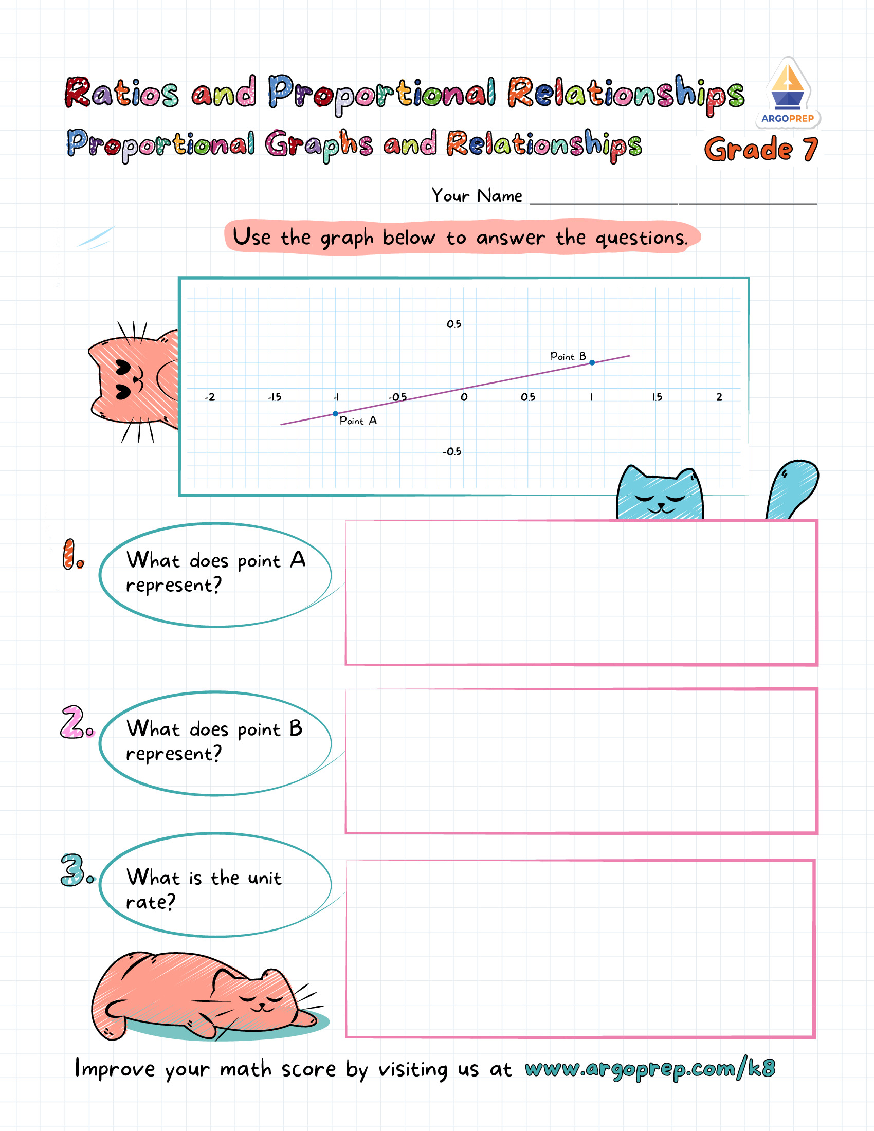 Purring into Proportional Graphs - ArgoPrep Intended For Constant Of Proportionality Worksheet